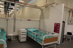 Szpital tymczasowy w Pyrzowicach /fot. I. Matuszewska/