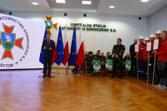 Fotorelacja z uroczystości w Centralnej Stacji Ratownictwa Górniczego w Bytomiu z udziałem Premiera Mateusza Morawieckiego. Przemówienie Prezesa Rady Ministrów/fot. I. Matuszewska