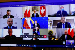 Fotogaleria składająca się z 1 zdjęcia ze spotkania on-line z Prezydentem RP w związku ze zbliżającą się setną rocznicą III Powstania Śląskiego/fot. A. Kucharzewska