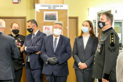 Uroczystości upamiętniające górników strajkujących w kopalni „Piast” - uczestnicy wydarzenia /fot. B. Półrolnik/