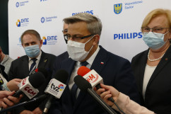 Konferencja prasowa z udziałem wojewody śląskiego/ fot. A. Kucharzewska