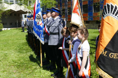 Zdjęcia z uroczystości 78. rocznicy Zbrodni Katyńskiej w Komendzie Wojewódzkiej Policji w Katowicach.