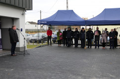 Otwarcie Posterunku Policji w Kroczycach - przemówienie Wicewojewody Śląskiego /fot. B. Półrolnik/