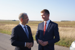 Galeria zdjęć z wizyty ministra Jerzego Kwiecińskiego w Koziegłowach / foto: I. Matuszewska/
