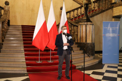 Briefing dot. aktualnej sytuacji epidemiologicznej /fot.  A. Księżnik/