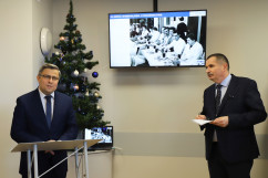 Otwarcie zmodernizowanych oddziałów Uniwersyteckiego Centrum Klinicznego im. prof. K. Gibińskiego Śląskiego Uniwersytetu Medycznego w Katowicach /fot. A. Księżnik/