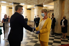 Wręczenie odznaczeń państwowym pracownikom służby zdrowia /fot. A. Księżnik/