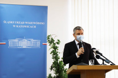 Uroczystość wręczenia symbolicznych promes w ramach RFRD/fot. K. Szczepanek/ - wypowiedź posła na Sejm Przemysława Drabka.
