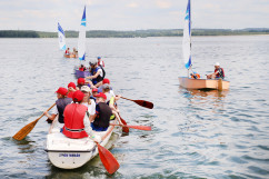 Zdjęcia z tegorocznej edycji akcji „Kręci mnie bezpieczeństwo... nad wodą” na zbiorniku Dziećkowice w Chełmie Śląskim /fot. A. Karendał/