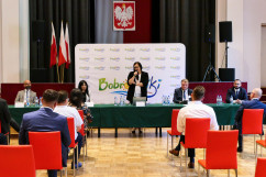 Spotkanie z przedsiębiorcami i samorządowcami w Bobrownikach /fot. B. Półrolnik/