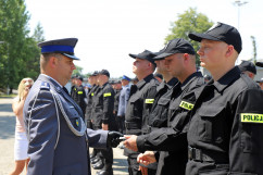 Galeria zdjęć z uroczystości ślubowania nowo przyjętych policjantów w Katowicach /fot. A. Karendał/