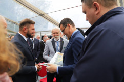Uroczystość otwarcia nowej linii produkcyjnej w Nitroerg /fot. A. Księżnik/