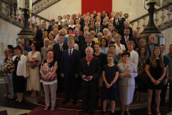 Fotogaleria z uroczystości wręczenia odznaczeń w Westybulu Śląskiego Urzędu Wojewódzkiego w Katowicach / zdjęcia: I. Matuszewska
