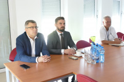 Galeria zdjęć ze spotkania i wizyty na placu budowy zbiornika przeciwpowodziowego Racibórz Dolny /fot. A. Kucharzewska/