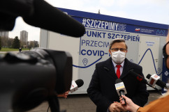 Briefing dot. majówkowej akcji szczepień /fot. I. Matuszewska/