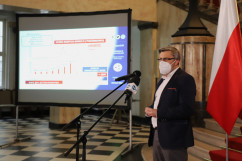Briefing dot. aktualnej sytuacji epidemiologicznej /fot.  A. Księżnik/