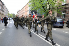 Obchody 231. rocznicy uchwalenia Konstytucji 3 maja -  żołnierze 13 Śląskiej Brygady Obrony Terytorialnej /fot. ŚUW/