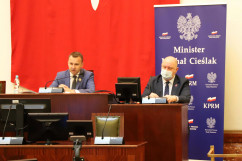 Konsultacje członka Rady Ministrów Michała Cieślaka z samorządowcami poświęcone projektowi „Samorząd 3.0: Rozwój bez barier” /fot. A. Księżnik/