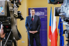 Spotkanie dotyczące współpracy polsko-czeskiej w dziedzinie afrykańskiego pomoru świń/fot. B. Półrolnik