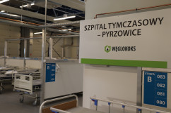 Szpital tymczasowy w Pyrzowicach /fot. I. Matuszewska/
