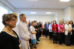 Otwarcie zmodernizowanych oddziałów Uniwersyteckiego Centrum Klinicznego im. prof. K. Gibińskiego Śląskiego Uniwersytetu Medycznego w Katowicach /fot. A. Księżnik/