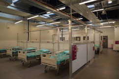 Szpital tymczasowy w Pyrzowicach /fot. I. Matuszewska/