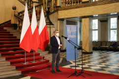 Briefing dot. aktualnej sytuacji epidemiologicznej /fot.  A. Księżnik/