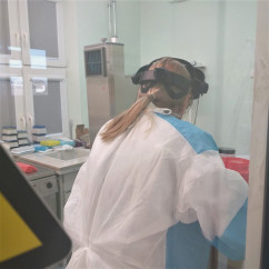 Laboratoriów Narodowego Instytutu Onkologii im. Marii Skłodowskiej-Curie w Gliwicach /fot. WSSE w Katowicach/