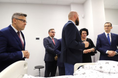 Wizyta premiera Mateusza Morawieckiego w Centrum Symulacji Medycznej w Zabrzu /fot. A. Księżnik/