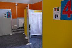 Briefing ws. uruchomienia Punktu Szczepień Powszechnych w Bielsku-Białej /fot. A. Księżnik/