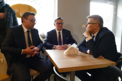 Wizyta premiera Mateusza Morawieckiego w Pilchowicach /fot. A. Kucharzewska/