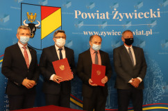 Wizyta wojewody śląskiego w powiecie żywieckim /fot. A. Księżnik/