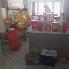Laboratoriów Narodowego Instytutu Onkologii im. Marii Skłodowskiej-Curie w Gliwicach /fot. WSSE w Katowicach/