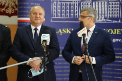 Briefing dot. akcji Bitwa o wozy w Bielsku-Białej /fot. A. Księżnik/