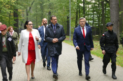 Prezes Rady Ministrów z wizytą w Pszczynie /fot. A. Kucharzewska/