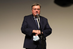 Jubileusz 10-lecia Muzeum Monet i Medali Jana Pawła II - przemówienie wicewojewody R. Magdziarza /fot. A. Księżnik/