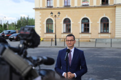 Galeria zdjęć z wizyty Prezesa Rady Ministrów Mateusza Morawieckiego w województwie śląskim. Katowice/fot. Alina Kucharzewska