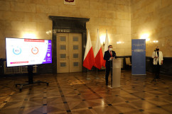 Briefing dot. sytuacji epidemiczne /fot. A. Księżnik/