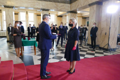 Wręczenie odznaczeń państwowym pracownikom służby zdrowia /fot. A. Księżnik/