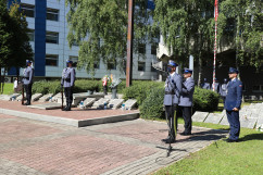 Warta honorowa przy Grobie Policjanta Polskiego/fot. I. Matuszewska