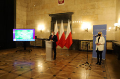 Briefing dot. sytuacji epidemiczne /fot. A. Księżnik/
