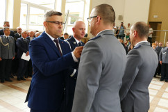 Zdjęcia z uroczystych obchodów 20-lecia powstania Szkoły Policji w Katowicach z udziałem I wicewojewody śląskiego /fot. Anna Herz/