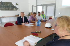 Galeria zdjęć ze spotkania i wizyty na placu budowy zbiornika przeciwpowodziowego Racibórz Dolny /fot. A. Kucharzewska/
