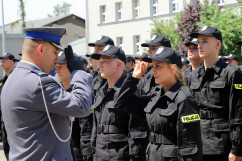 Galeria zdjęć z uroczystości ślubowania nowo przyjętych policjantów w Katowicach /fot. A. Karendał/