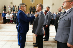 Zdjęcia z uroczystych obchodów 20-lecia powstania Szkoły Policji w Katowicach z udziałem I wicewojewody śląskiego /fot. Anna Herz/