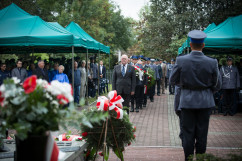 Galeria zdjęć z obchodów 79. rocznicy wybuchu II wojny światowej oraz 25. rocznicy utworzenia i poświęcenia Grobu Policjanta Polskiego /fot. KWP Katowice/