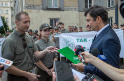 protesty leśników i ekologów