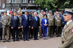 Zdjęcia z centralnych obchodów Święta Wojska Polskiego i 100. rocznicy wybuchu Powstań Śląskich w Katowicach /fot. Anna Karendał/
