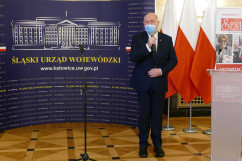 Ogłoszenie wyników konkursu na najaktywniejszego seniora i najaktywniejszą seniorkę w województwie - przemówienie Wicewojewody Śląskiego /fot. A. Księżnik/
