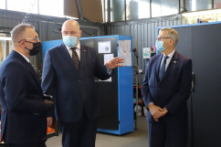 Wizyta wiceministra Rodziny, Pracy i Polityki Społecznej Stanisława Szweda oraz wicewojewody śląskiego Jana Chrząszcza w Pszczynie /fot. A. Księżnik/